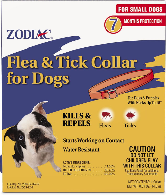 Zodiac Pet Flea & Tick Collar for Small Dogs & Puppies Necks Up to 15 Inch