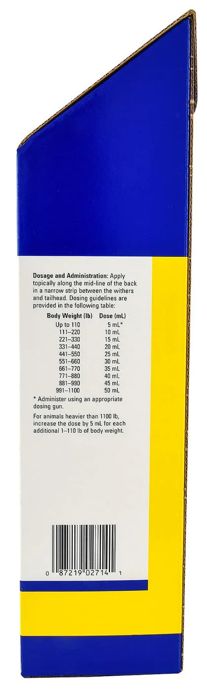Zoetis Dectomax Cattle Pour-On Dewormer 1 Liter Doramectin Controls 33 Parasites