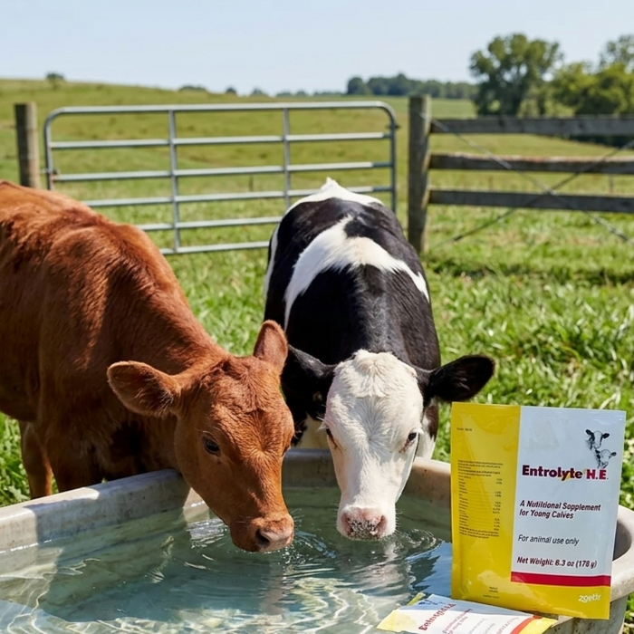 Zoetis Entrolyte H.E. Electrolyte Supplement for Young Calves 178g