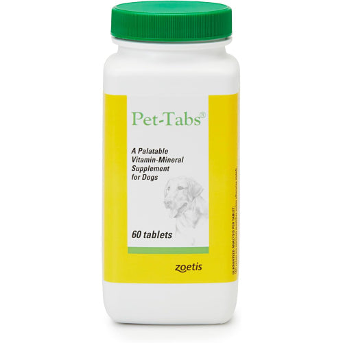 Zoetis Pet-Tabs Dog Multivitamin 60 Count Chewable Tablets Liver Flavor USA