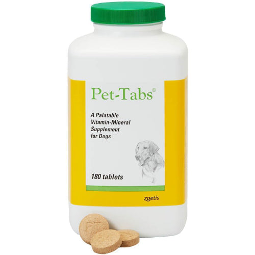 Zoetis Pet-Tabs Multivitamin Mineral Supplement Dogs Chewable 180 Count
