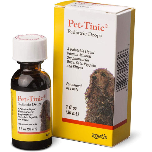 Zoetis Pet-Tinic Liquid Vitamin-Mineral Supplement for Pets 1 oz. 4-Pack EXP 9/26